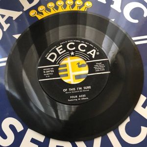 Four Aces A Woman In Love Vinyl 45 Record '55